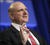 Microsoft CEO Steve Ballmer at the company's annual shareholder meeting