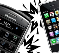 iPhone, BlackBerry Storm to Square Off in 2009