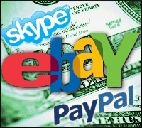 ebay, skype and paypal