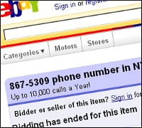 Sale of ‘867-5309’ Pulls in Almost $200K on eBay