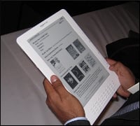Amazon Enlarges E-Book Play With Kindle DX